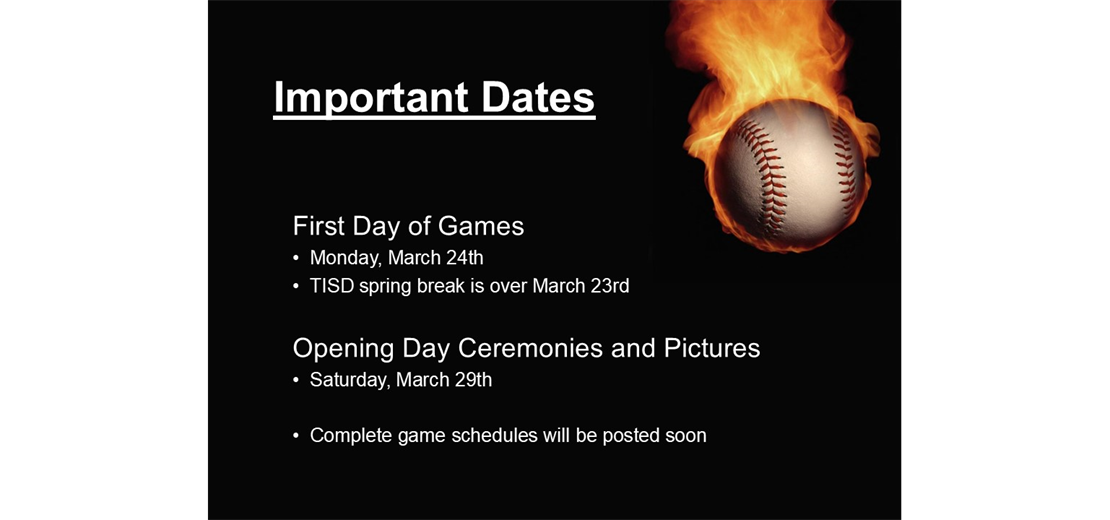 Important Dates